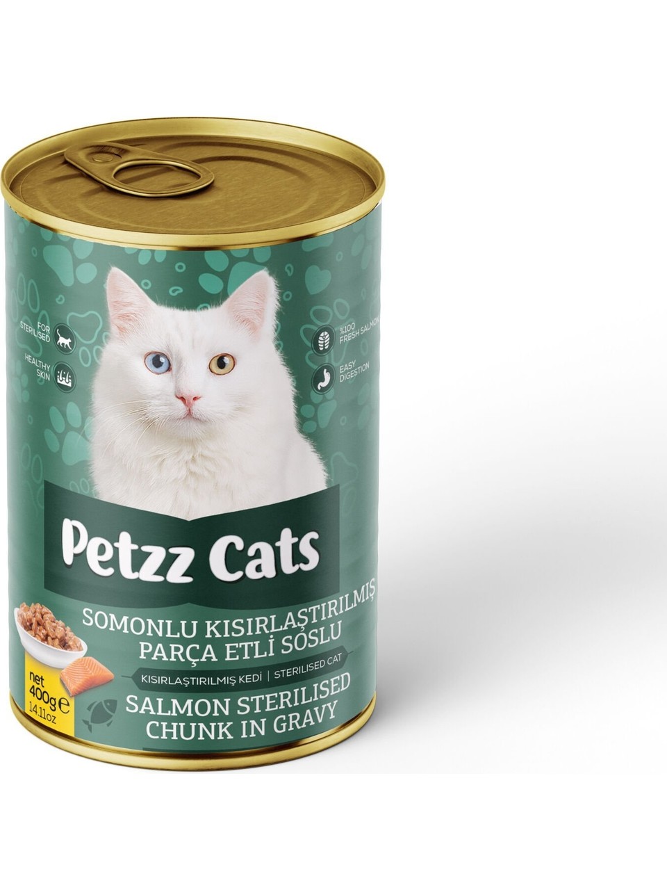 Petzzcats Somonlu Kısırlaştırılmış Kedi Konservesi 400 gr 1 Adet